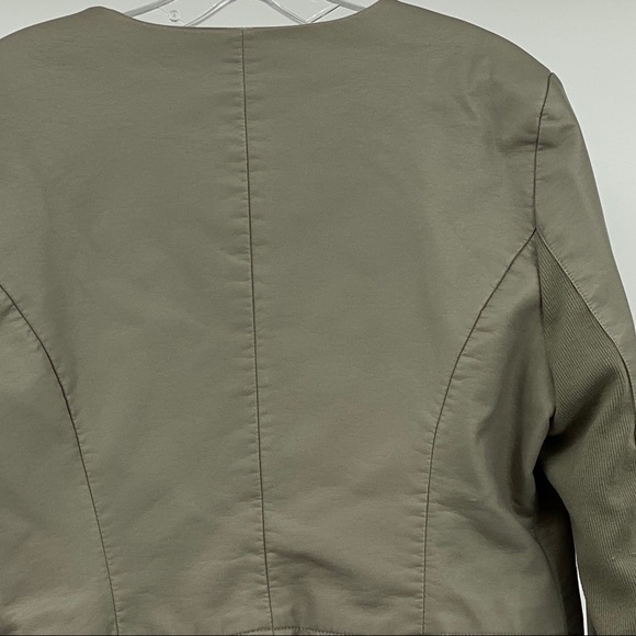 Wilson's Leather Black Rivet Leatherette Blazer - Picture 6 of 8